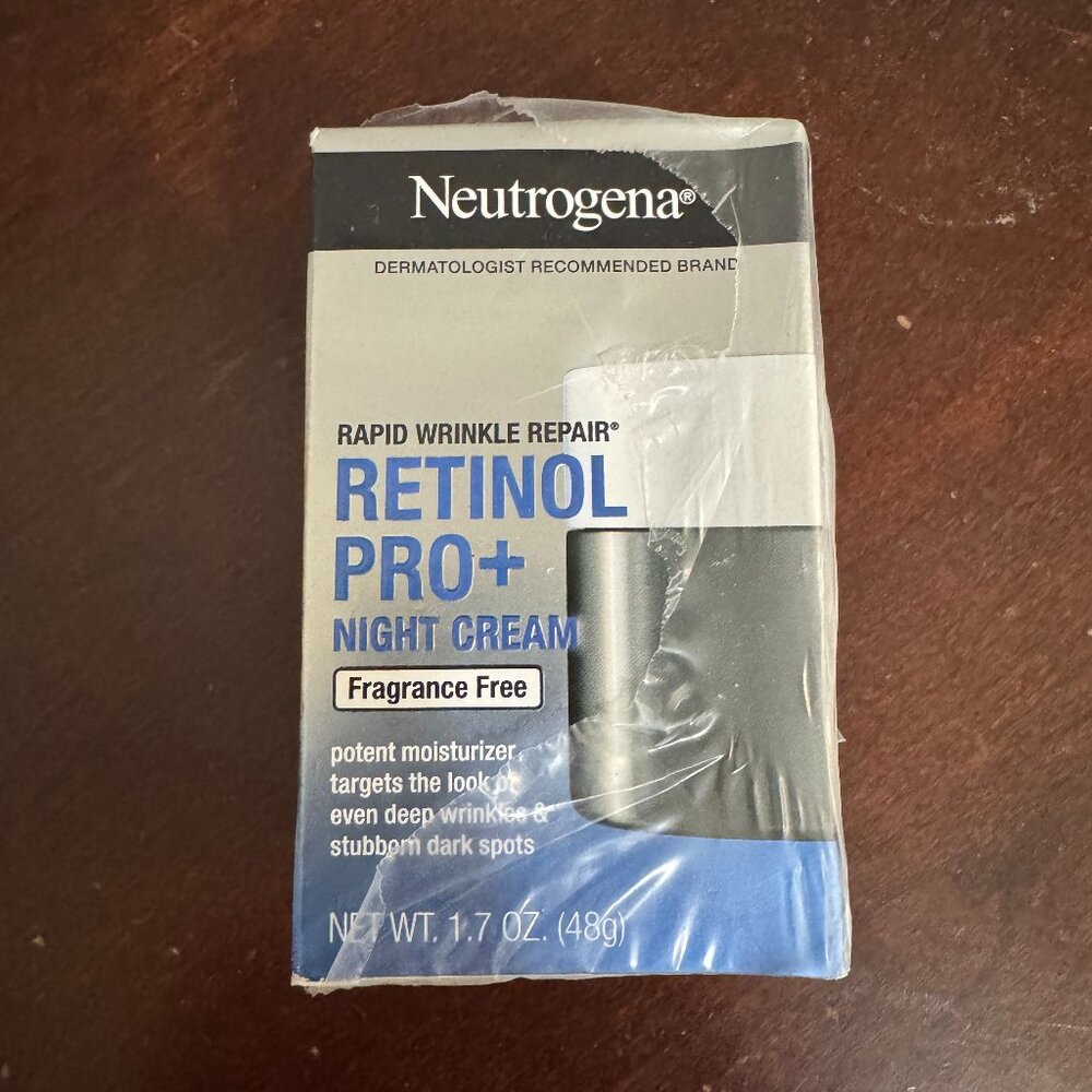 Neutrogena Rapid Wrinkle Repair Retinol Pro + Night Cream, New in Box